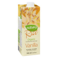 Natur-a Rice - Organic Fortified Rice Beverage - Vanilla, 946 Millilitre