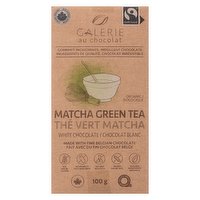 Galarie Au Chocolat - White Chocolate Matcha Green Tea, 100 Gram