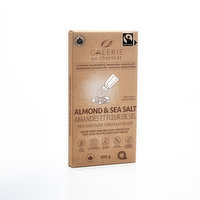 Galarie Au Chocolat - Almond Sea Salt Bar, 100 Gram