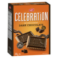 Leclerc - Celebration Butter Cookies, Dark Chocolate 45% Cocoa, 240 Gram