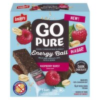 Go Pure - Energy Ball in a Bar Raspberry Burst, 5 Each