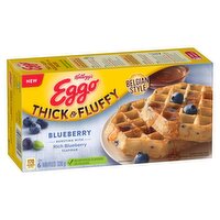 Kellogg's - Eggo Thick & Fluffy Blueberry Frozen Waffle, 330 Gram