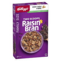 Kellogg's - Two Scoops Raisin Bran Cereal, Family Size, 625 Gram