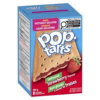 Kellogg's - Pop-Tarts Unfrosted Strawberry Flavour, 384 Gram