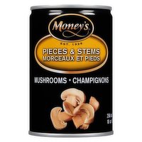 Moneys - Mushrooms Pieces & Stems, 284 Millilitre