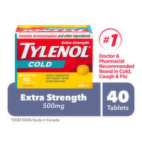 Tylenol - Cold Extra Strength Daytime Cool Burst, 40 Each