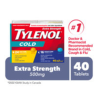 Tylenol Tylenol - Cold eZtabs Extra Strength Day/Night Cool Burst, 40 Each