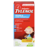 Tylenol - Infant Fever & Sore Throat, 24 Millilitre