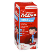 Tylenol - Childrens Fever & Sore Throat, 100 Millilitre