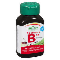 Jamieson - B12 Vitamins 5000 mg, 45 Each