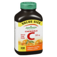 Jamieson - Vitamin C - Chewable Natural Tangy Orange, 500mg, 330 Each