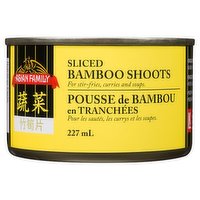 ASIAN FAMILY - Bamboo Shoots Sliced, 227 Millilitre