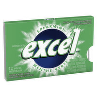 Excel - Spearmint Sugar Free Chewing Gum, 12 Pieces, 12 Each