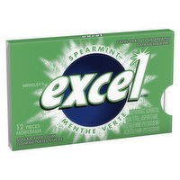 Excel - Spearmint Sugar Free Chewing Gum, 12 Each