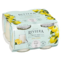 Riviera - Petit Pot Lemon Yogurt 3.2% M.F., 4 Each