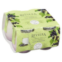 Riviera - Yogurt Blackcurrant 3.2% Petit Pot, 4 Each