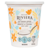 Riviera - Yogurt Oat Milk Plain, 650 Gram