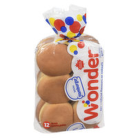 Wonder - White Hamburger Buns, 12 Each