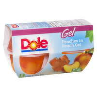 Dole - Peaches in Peach Gel, 4 Each