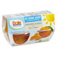 Dole - Mandarin Oranges in Water, No Sugar Added, 4 Each