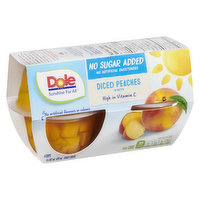 Dole - Diced Peaches in Water No Sugar Added, 4 Each