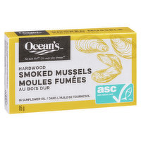 Ocean's - Whole Smoked Mussels, 85 Gram