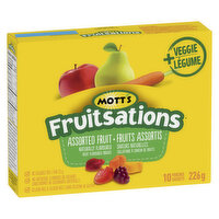 Mott's - Fruitsations Fruit Flavoured Snacks, Assorted Fruit + Veggie, 10 Each