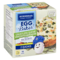 Burnbrae Farms - Egg Bakes! Crustless Quiche - Spinach, Ricotta, 190 Gram