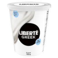 Liberte - Greek 2%  Yogurt - Plain, 750 Millilitre