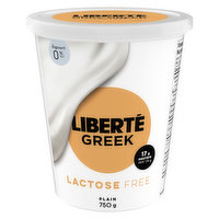 Liberte - Greek Yogurt Plain 0% Lactose Free, 750 Gram