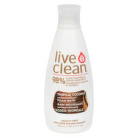 Live Clean - Aromatherapy Foam Bath - Tropical Coconut, 750 Millilitre