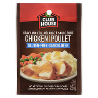 Club House - Chicken Gravy Mix Gluten Free, 25 Gram