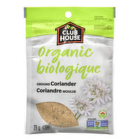 Club House - Organic Ground Coriander, 28 Gram