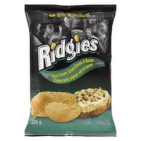 Old Dutch - Ridgies Potato Chips, Sour Cream, Green Onion & Bacon