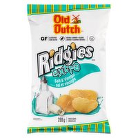 Old Dutch - Ridgies Extra Salt & Vinegar Family Size, 200 Gram