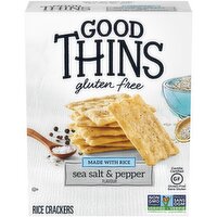 Christie - Good Thins Rice Sea Salt & Pepper Crackers, 100 Gram