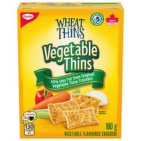 Wheat Thins - Vegetable Thins Crackers, 40% Less Fat than Original, 180 Gram