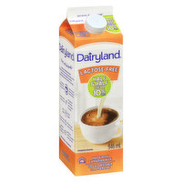 Dairyland - Lactose Free Half & Half Cream 10% M.F., 946 Millilitre