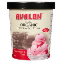 Avalon - Ice Cream Strawberry & Cream Organic, 946 Millilitre