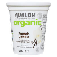 Avalon - Probiotic Yogurt French Vanilla Organic, 650 Gram