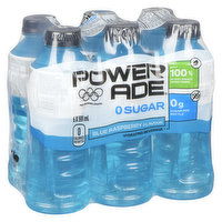 Powerade - Zero Sugar Blue Raspberry, 6 Each