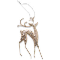 Deer - Metal Glitter 6.25in, 1 Each