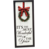 Farmhouse Christmas - Wall Decor It's the Most Wonderful Time of the Year Sign 27.5 Inch, 1 Each