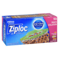 Ziploc - Easy Open Tabs Snack Bags, 90 Each