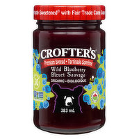 CROFTER'S ORGANIC - Premium Spread Wild Blueberry Organic, 383 Millilitre