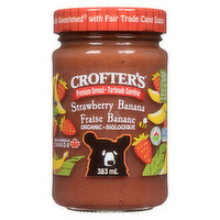 CROFTER'S ORGANIC - Organic Strawberry Banana Premium Spread, 383 Millilitre