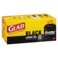 Glad - ForceFlex Black Garbage Bags - Large