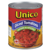 Unico - Diced Tomatoes Herbs & Spices, 796 Millilitre