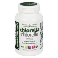 Prairie Naturals - Chlorella Tablets 500 mg, 180 Each