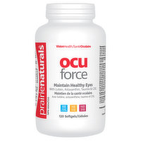 Prairie Naturals - Ocu Force with Lutein Astaxanthin Taurine & C3G, 120 Each